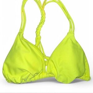 Body glove neon lime green bikini top size xtra small